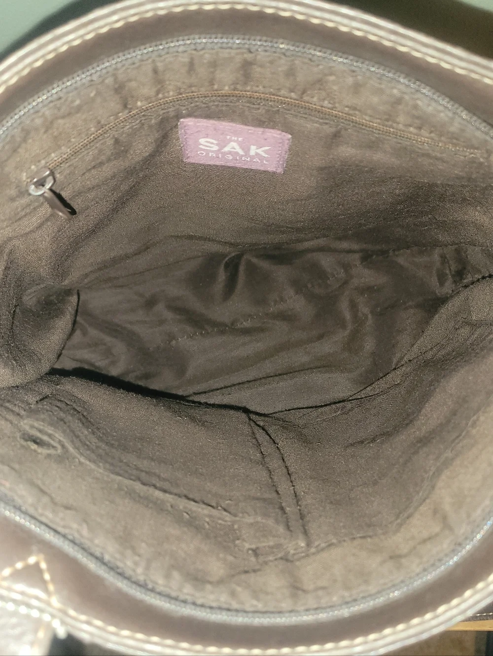 The Sak Brown Leather Tote Bag - Picture 3 of 4